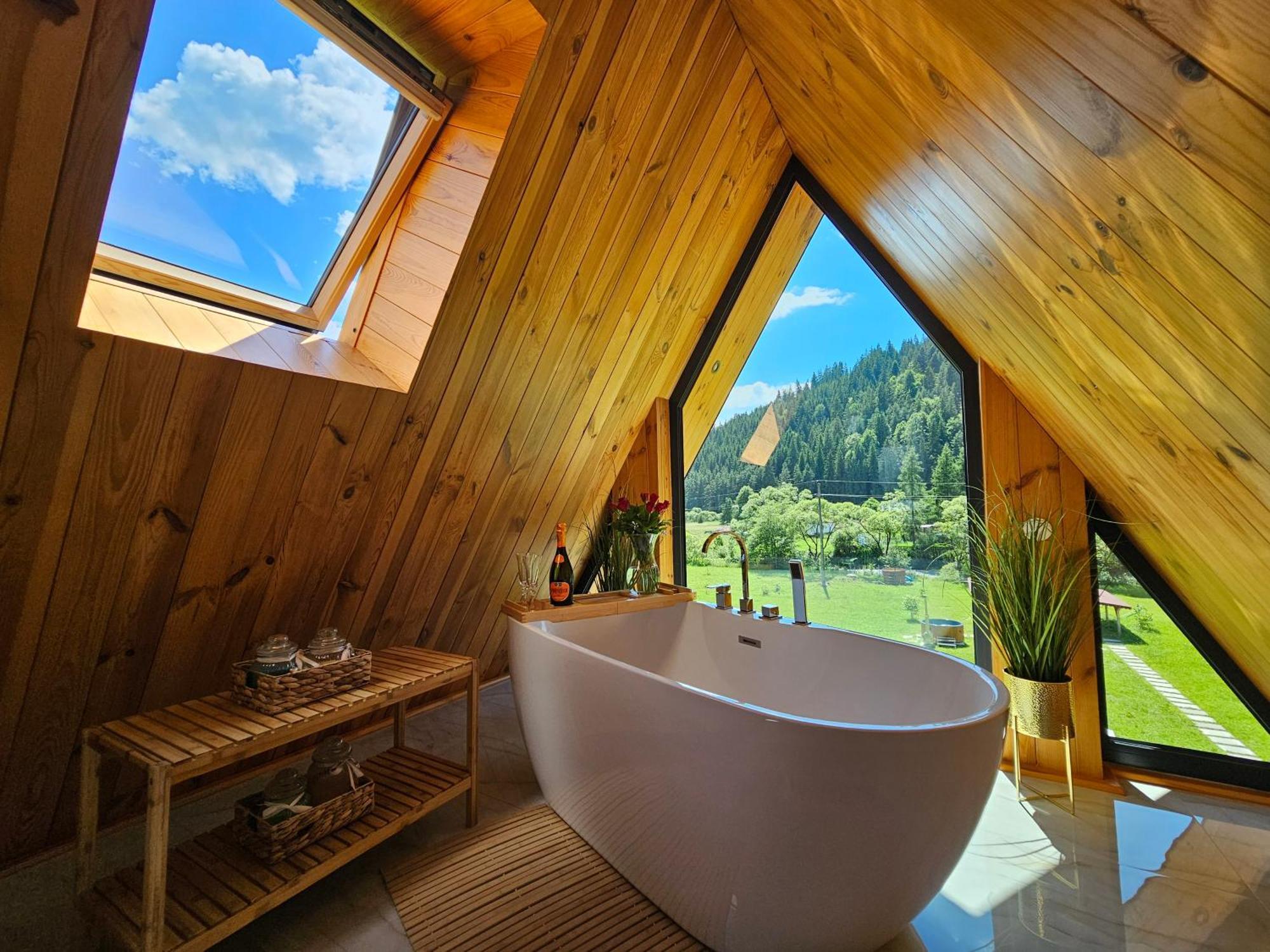 Cabana Cozy Cabin A Frame Toplita  Exterior photo